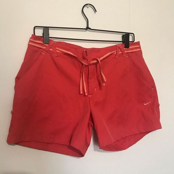 Nike‎ Red Orange Shorts Size medium golf - Picture 10 of 12